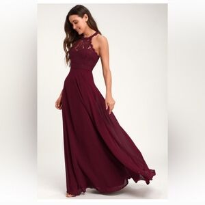 Lulus burgandy bridesmaid, Wedding Evening dress